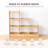Rubber Wood 6 Cube Storage Organizer