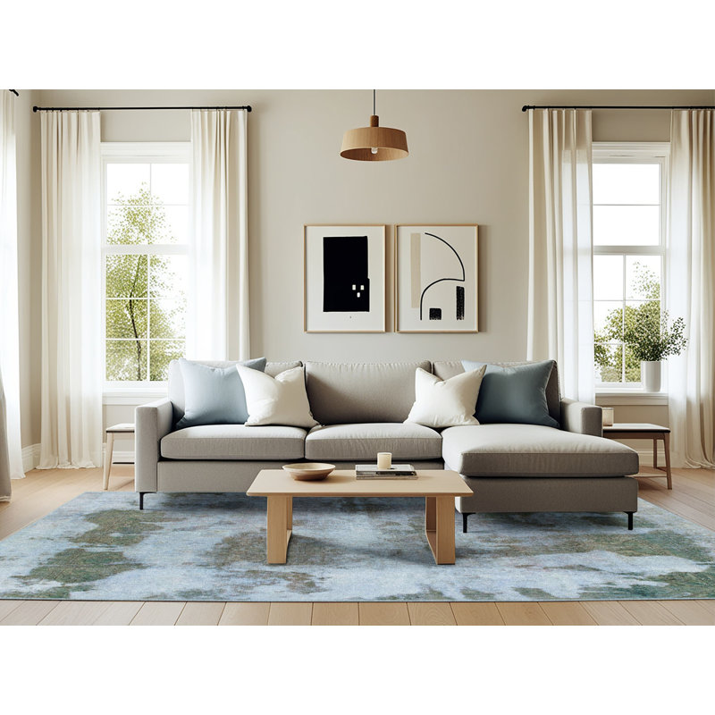 Tapis abstrait moderne 853, Rectangle 6 pi x 9 pi