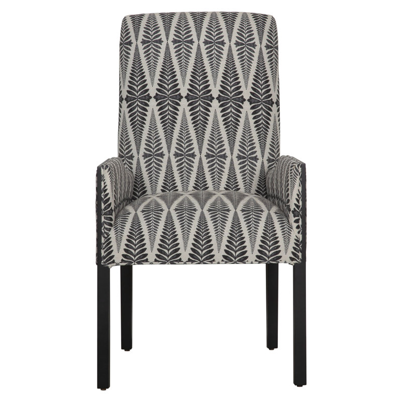 Libby Langdon Upholstered Arm Chair, Bark (8789 06), Espresso