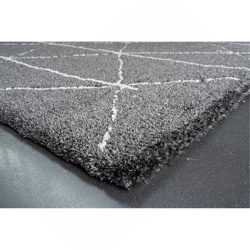 Tapis en polyester recyclé Nina Rowan, Rectangle 5 pi 3 po x 7 pi 6 po