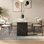 Rectangular minimalist dining table