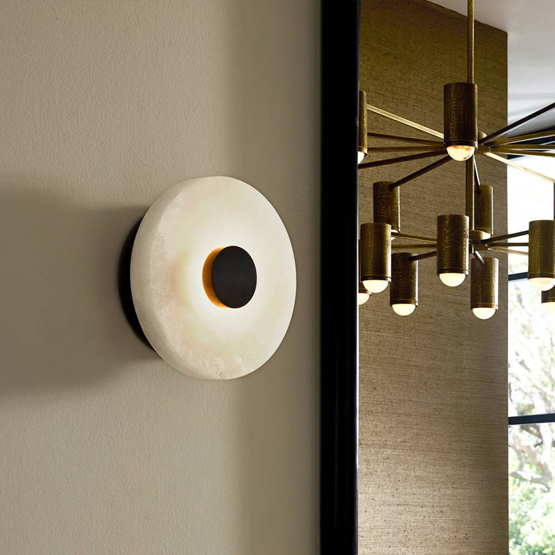 Moers Mini Flush Mount, Antique Brass, 6.35" H x 30.48" W x 30.48" D