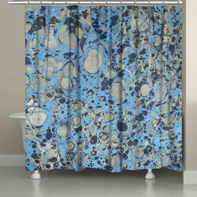 Rideau de douche simple marbré Hartsell
