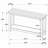 Wood Entryway Sofa Console Tabl