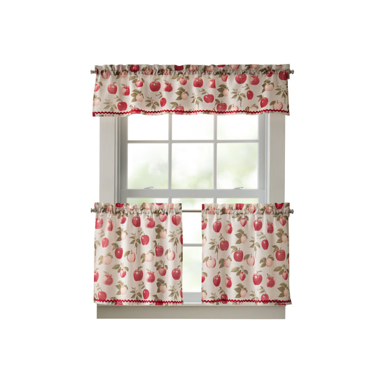 Paire de rideaux multicolores 24 po Curtainworks Honey Crisp (paquet de 2), L 54 po x L 24 po