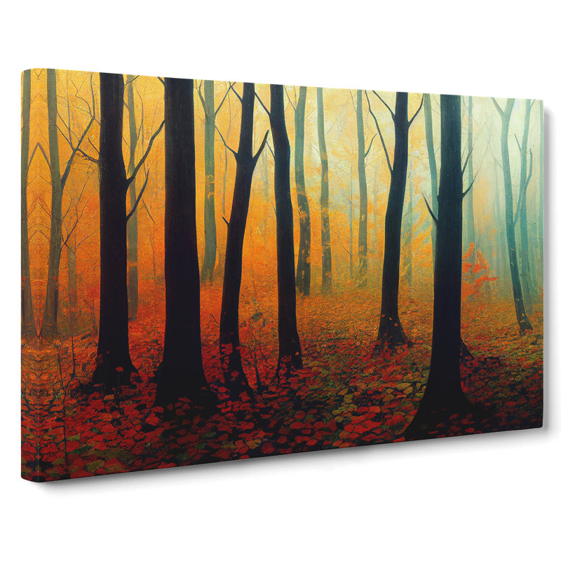 Hopeful Autumn Forest - Wrapped Canvas, 35cm H x 50cm W x 3cm D