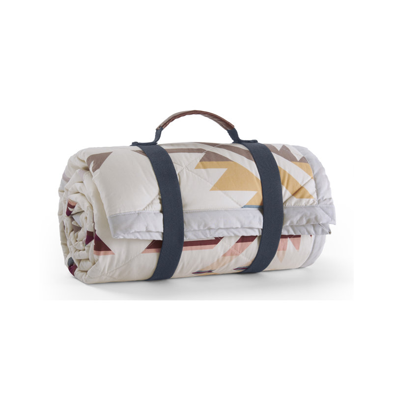 White Sands Reversible Cotton Quilted Throw Blanket 70 x 50 Inch