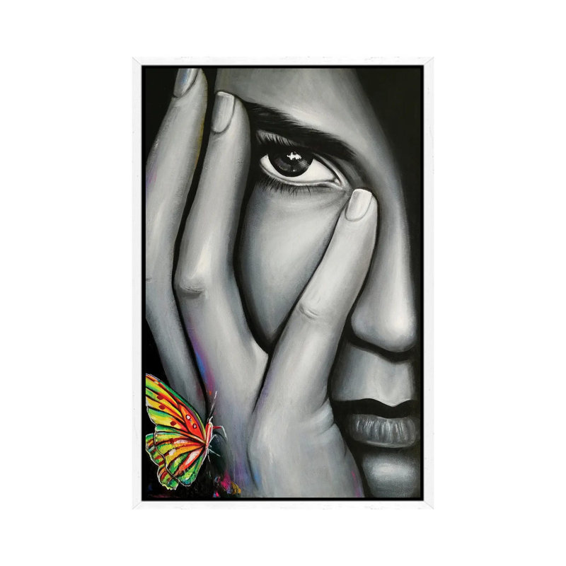 Sepia 1 Piece Painting on Canvas, 101.6 cm H x 66.04 cm W, White Framed