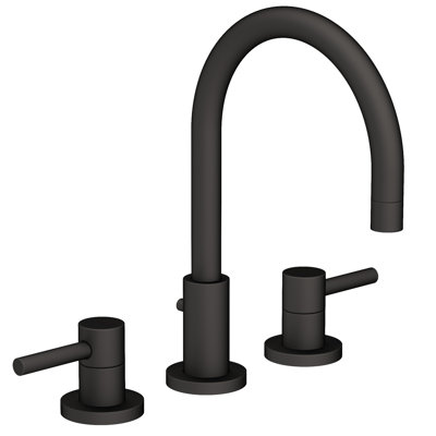 East Linear Widespread Bathroom Faucet with Drain Assembly