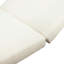 Ensemble de chaises longues en bois d'acacia massif avec coussin de détente (crème) - version gris foncé assortie disponible