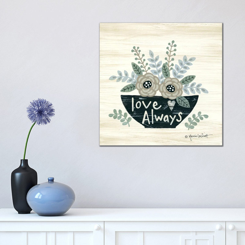 Love Always by Annie LaPoint - Print on Canvas, 45.72 cm H x 45.72 cm W x 1.91 cm D, Wrapped Canvas