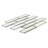 Athena 2" x 6" Silver Brick Joint Glossy Glass Mosaic Tile-55594936