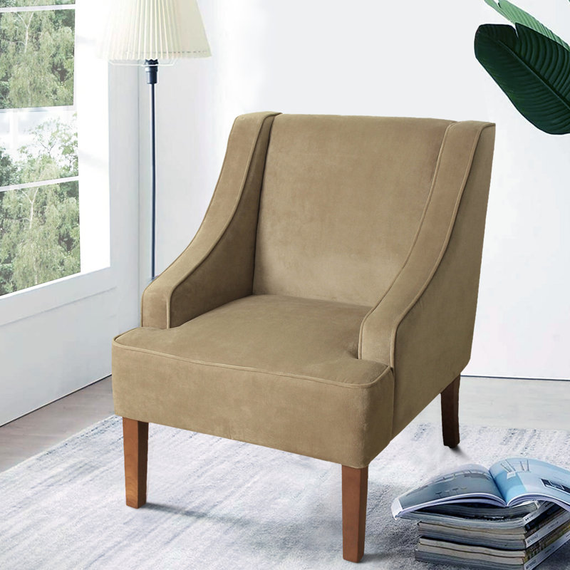 Rochanda 25" Wide Side Chair, Gray, Brown
