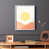 Blue Single Picture Framed
