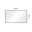 Miroir de salle de bain 60 po x 36 po à DEL avec façade et rétroéclairage, miroir de meuble-lavabo mural, antibuée, mémoire, 3 couleurs, réglable en continu-1485288290