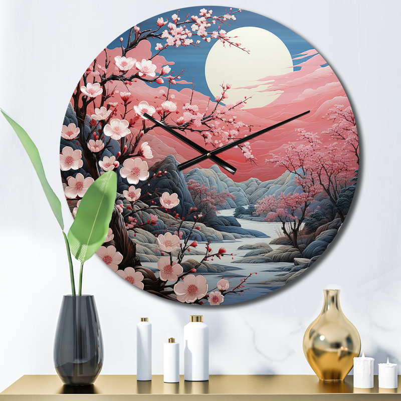 Horloge murale Asian Art Eastern Elegance III, Petit