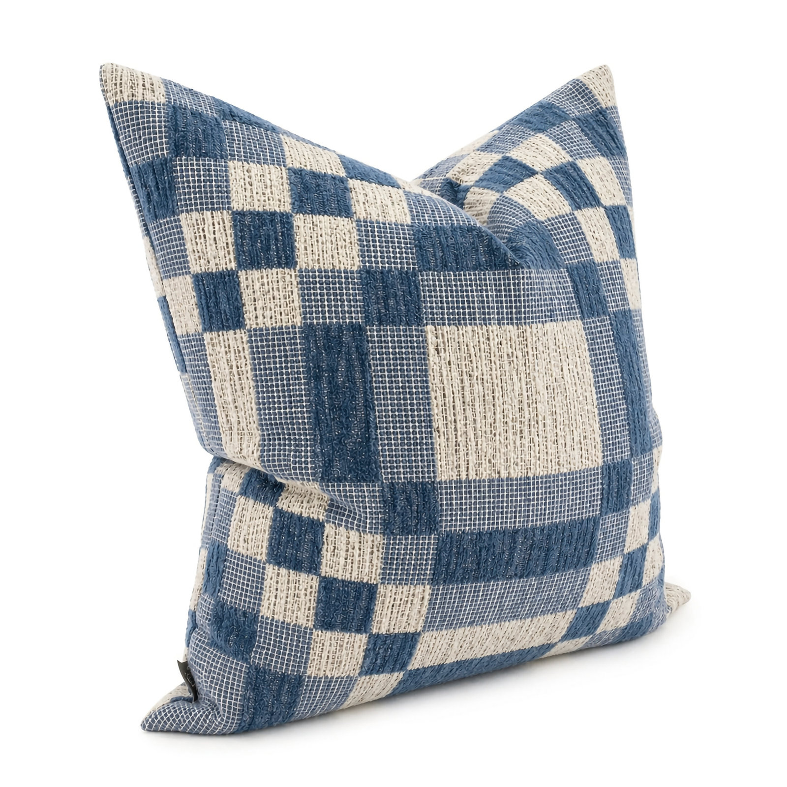 Langdon Shapes Throw Pillow, Royal, 20''H x 20'' W