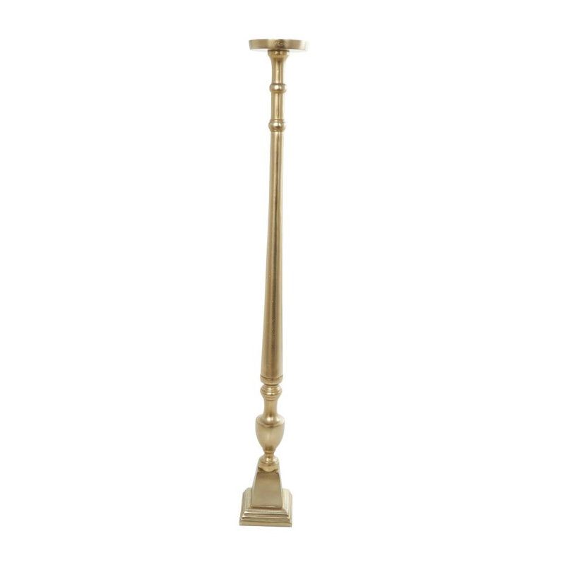 Ensemble de porte-bougies en aluminium, Or
