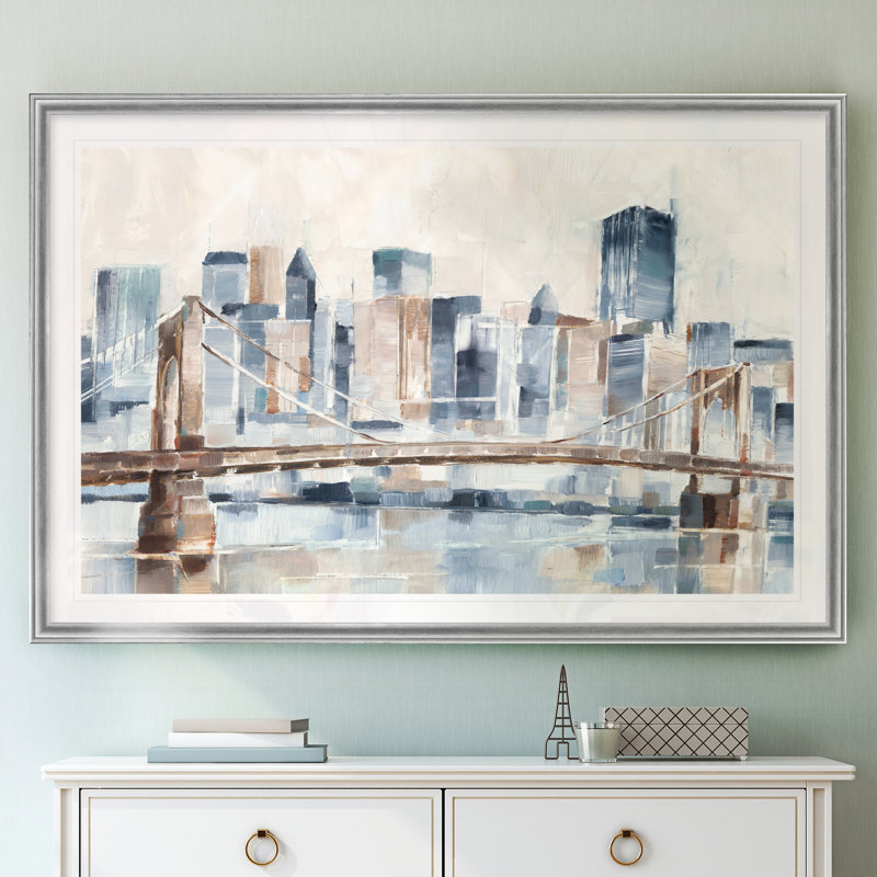 « blue hour ii », impression sur toile, H 22,5 po x l 30,5 po x P 1,5 po, Argent