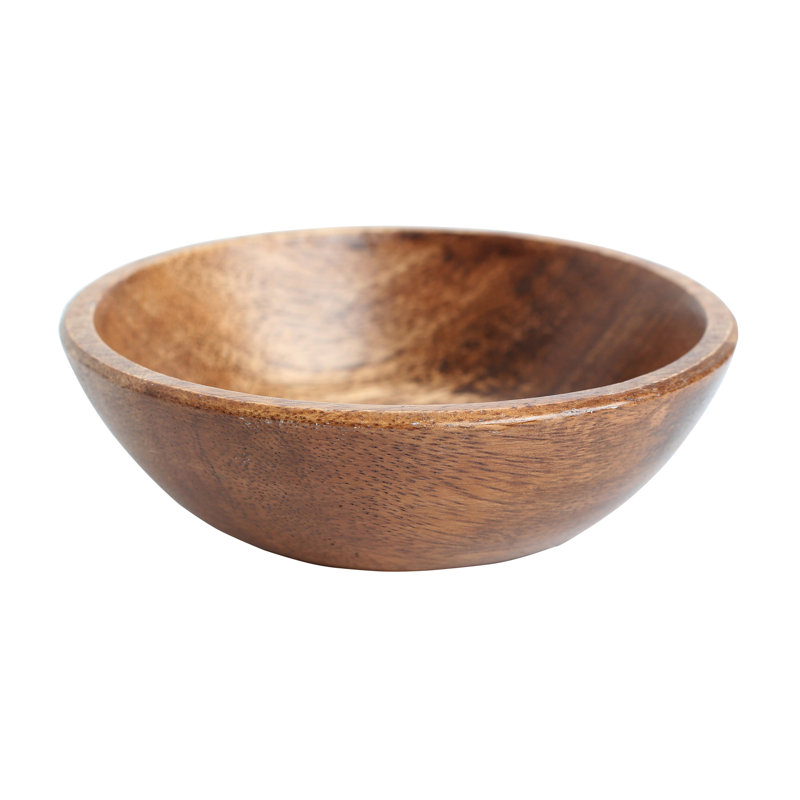 Solid Wood Decorative Bowl