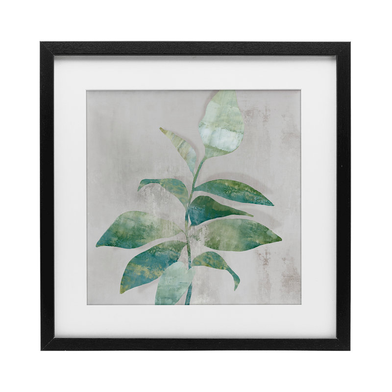 «Minimal Bloom», impression encadrée sous verre encadrée par Alex Black, Cadre noir minuit, H 16 po x l 16 po