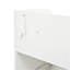 Deux tiroirs, trois portes pliantes, grande armoire à chaussures de rangement, blanc