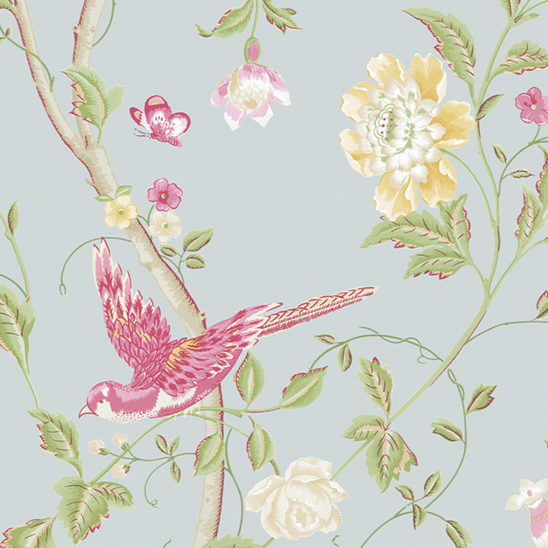 Rouleau de papier peint Laura Ashley Summer Palace, Vert crème