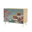 Buffet Buffet avec rangement Snowy Chinese Temple Landscape