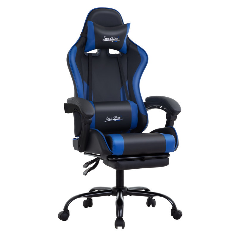 Ergonomic Racing Desk Chair Computer Chair Pro Gamer Racing Chair Complete Support With Footrest And Swivel Design For Gaming And Office Use