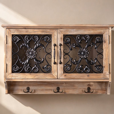 Armoire murale en bois massif 31,5 po