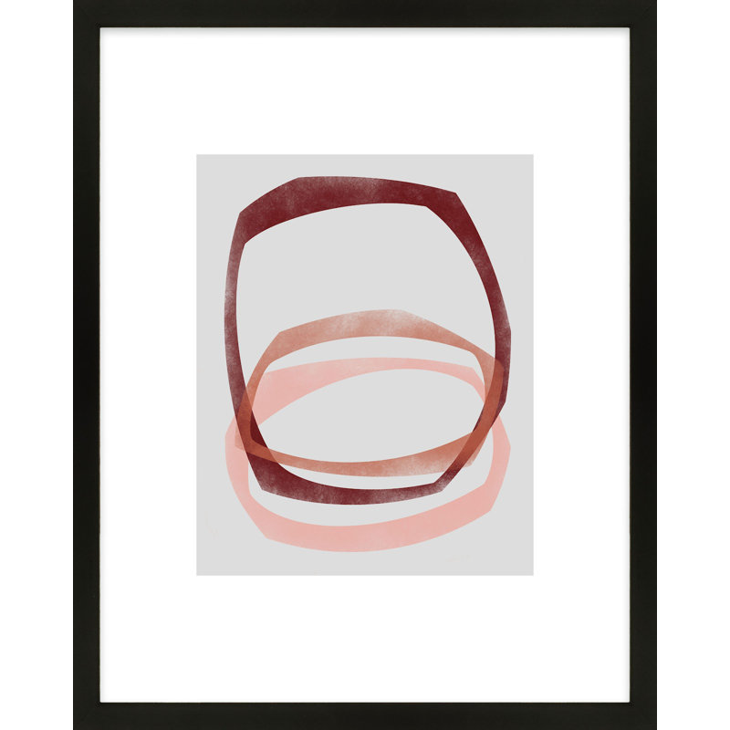 «Dillion Link 5» par Jacques Pilon - peinture encadrée, Noir, H 25 po x l 20 po