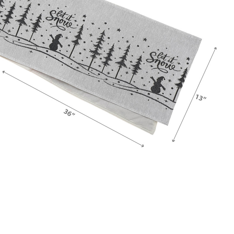 Tapestry Table Runner Let It Snow, 2
