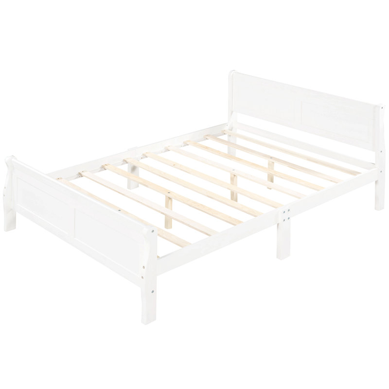 Donene Platform Bed, Full / Double, White