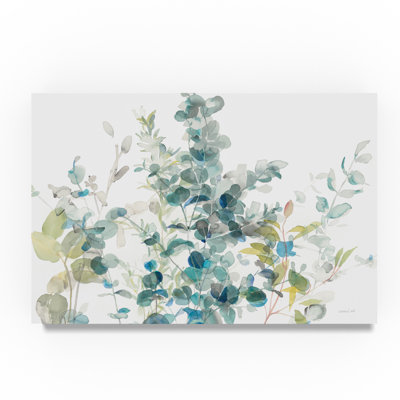 «Eucalyptus I White Crop», reproduction de peinture acrylique sur toile tendue
