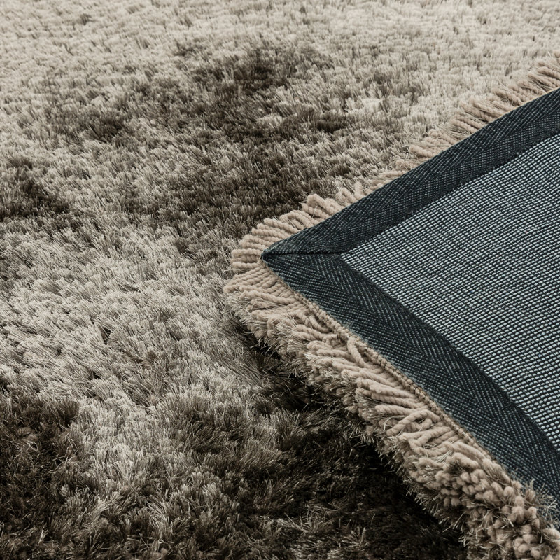 Plush Deep Pile Shaggy Zinc Rug, Rectangle 200 x 300cm