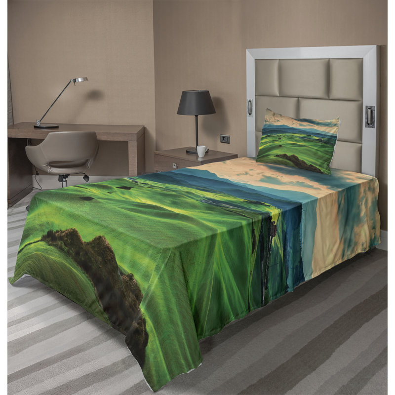 Microfiber Sheet Set, Twin Sheet Set + Fitted Sheet + 1 Pillowcase