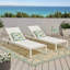 Ensemble de 2 chaises longues de patio, chaise longue d'extérieur blanche Kd, chaise longue de piscine résistante aux intempéries pour la cour, la terrasse et le bord de la piscine-1745848614-1745848612-1745848613