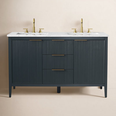 Bilroy 54" Pine Double Bathroom Vanity