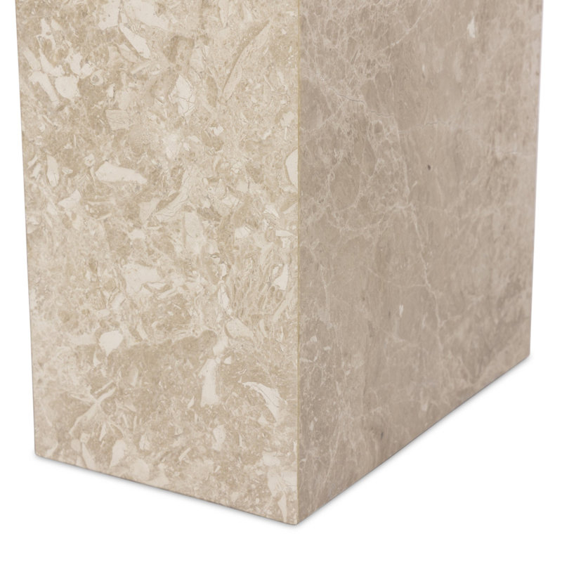 Romano Marble End Table, Lunar Marble