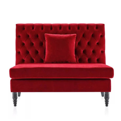 Velvet Upholstered Bench