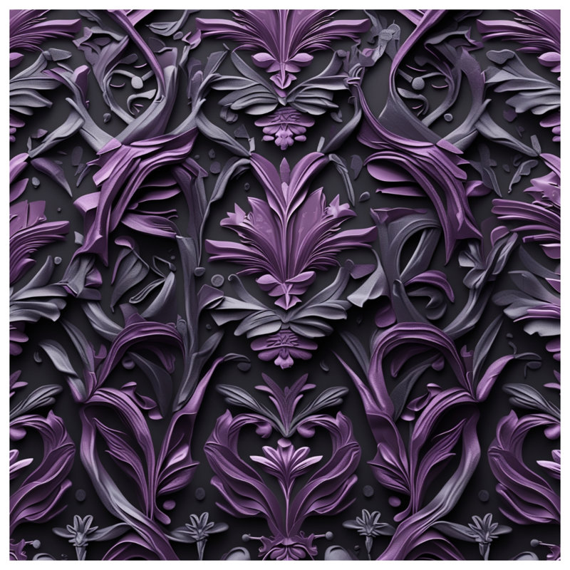 Édredon mauve à motif floral, Twin