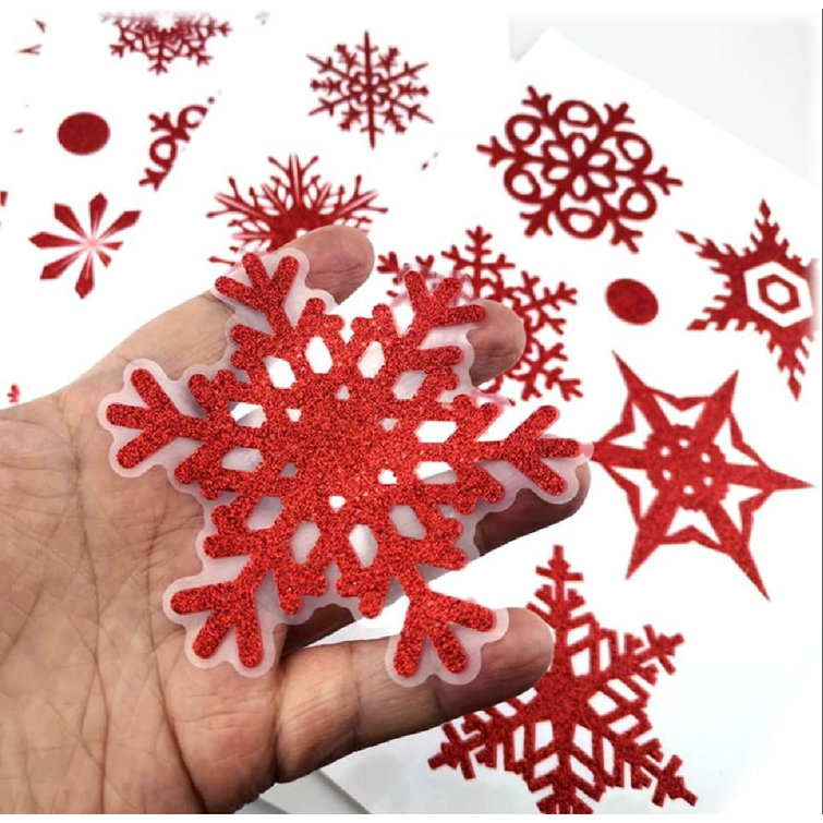 Decals Snowflake Shape Decals PICK & CHOOSE Whimsical Snowflakes