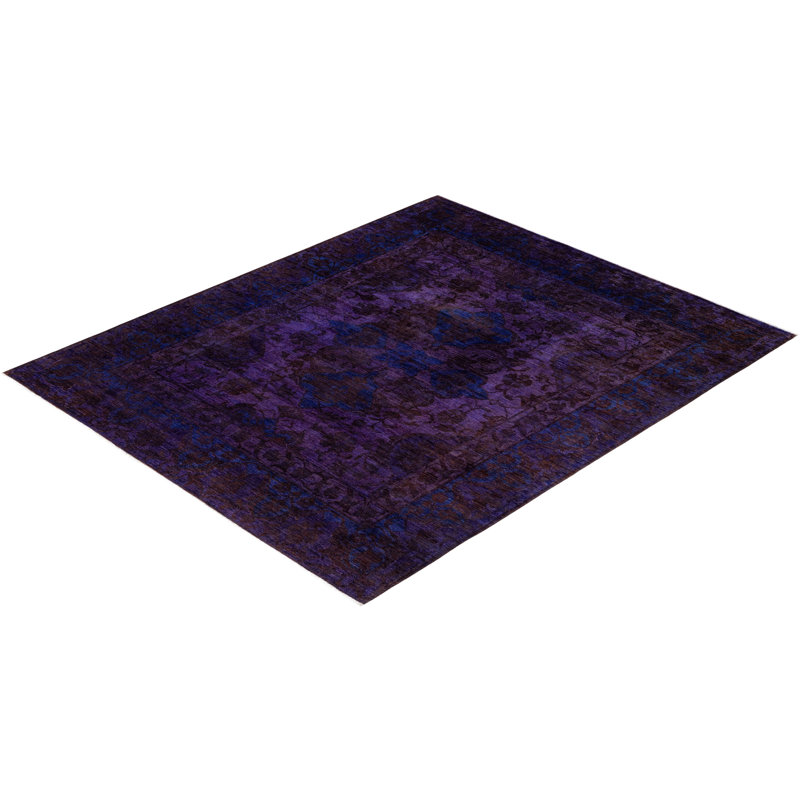 Overdyed One-of-a-Kind 8' 2" X 9' 10" Hand Knotted Area Rug
