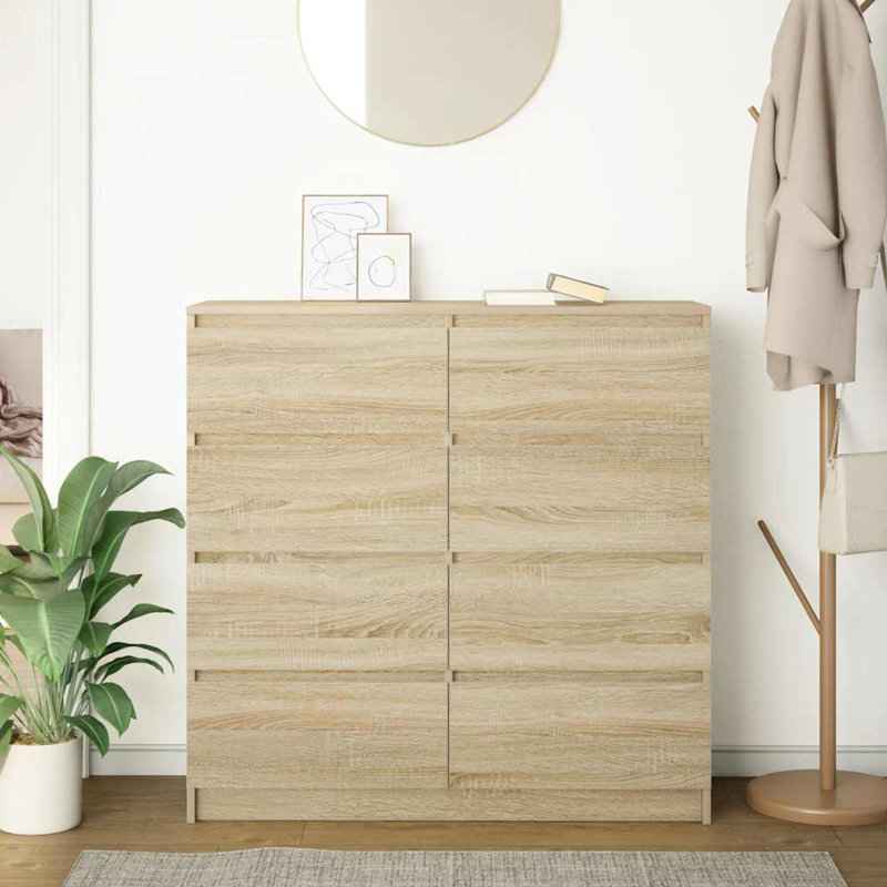 Sideboard 100X35x99 Cm Engineered Wood, Sonoma Oak