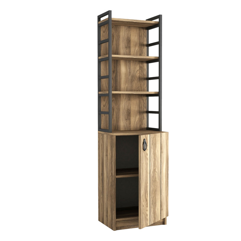 Bibliothèque standard en métal H 65,63 "x l 17,72" Amaranta