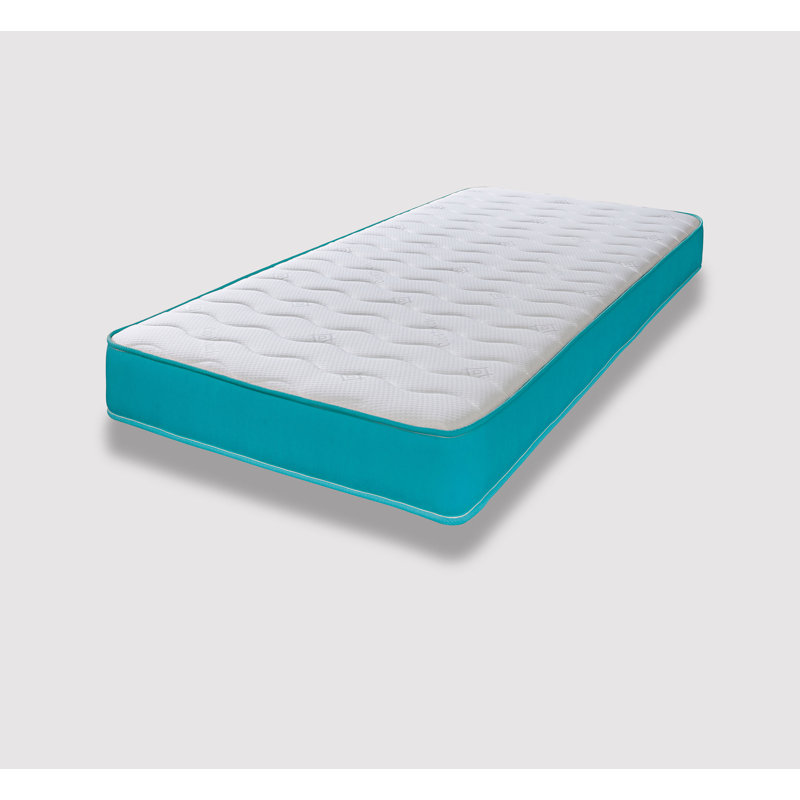 Cooltouch Essentials Wave Teal Blue Micro Quilted Hybrid Memory Foam Spring Mattress, Double (4'6)
