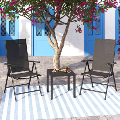 Alyah 2 - Person Patio Dining Set with Square Table