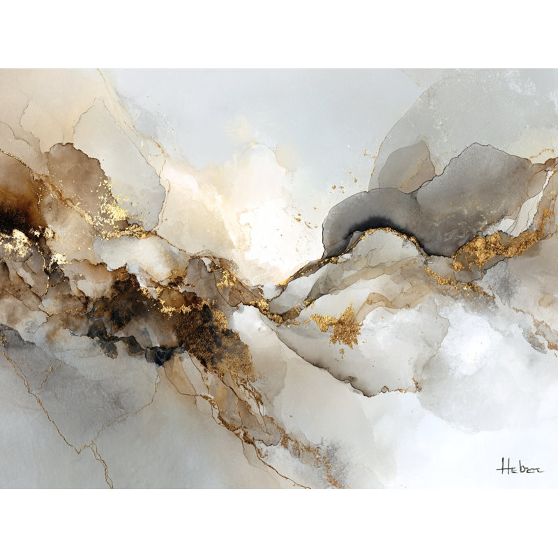 «River of Gold», art mural sur toile tendue, L 48 po x H 36 po x P 1,5 po
