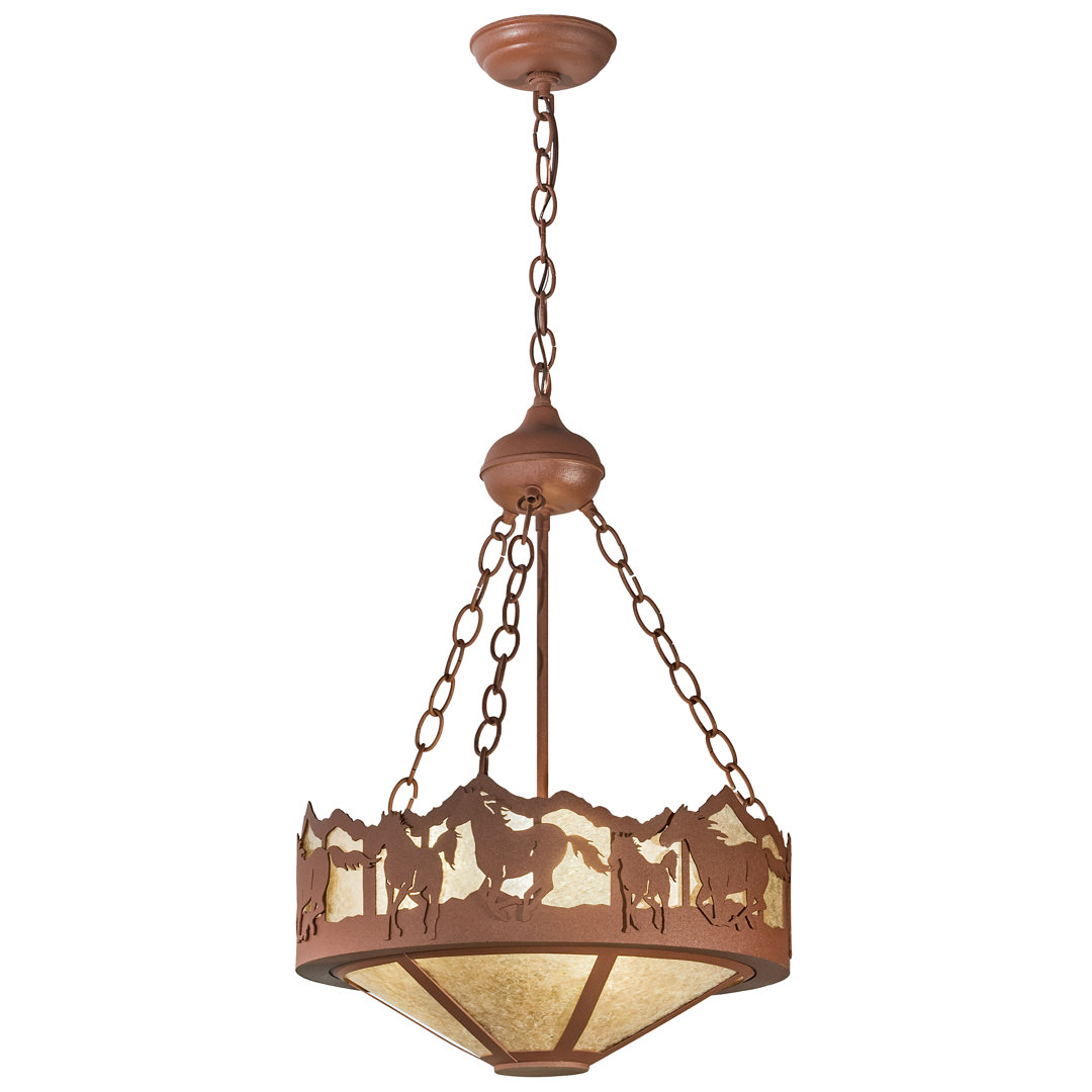 3 - Light Rust Unique/Statement Pendant Meyda Lighting