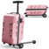 2-In-1 Scooter Suitcase - Kids and Adults Ride-On Luggage With Removable Handle, Airplane Approved Carry-On Trolley Case In 